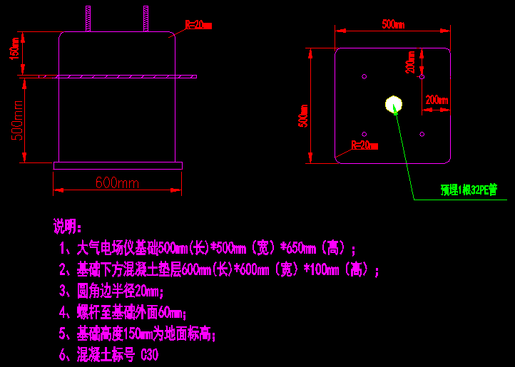 大氣電場(chǎng)儀安裝